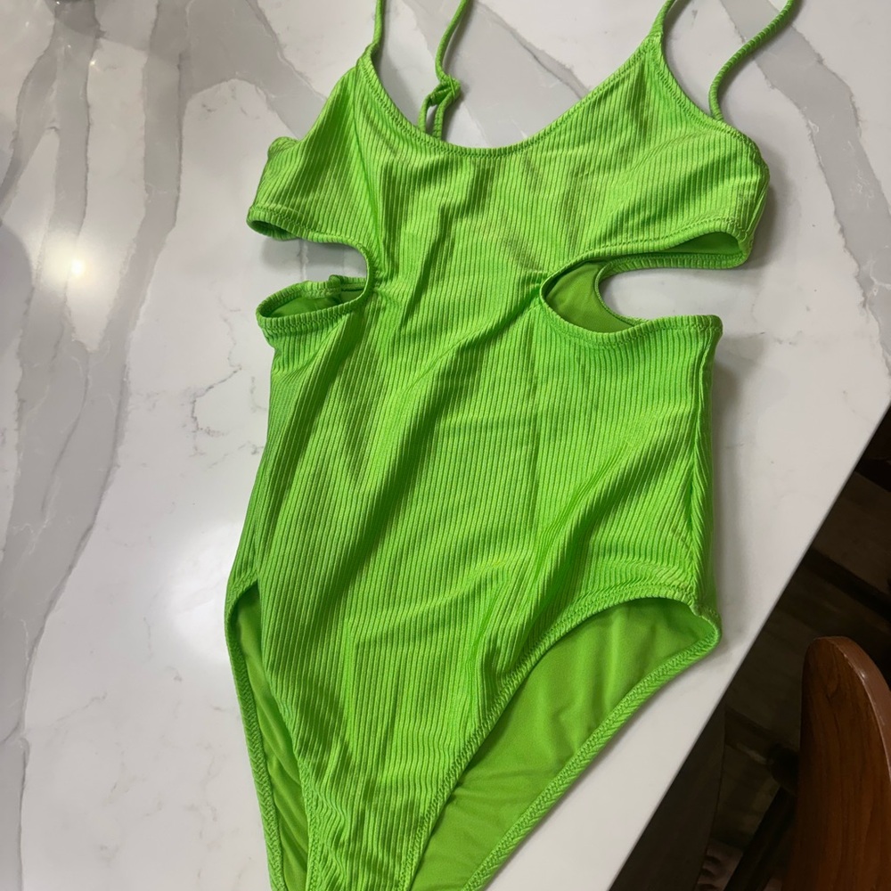 Aerie Bright Green One-Piece Swimsuit